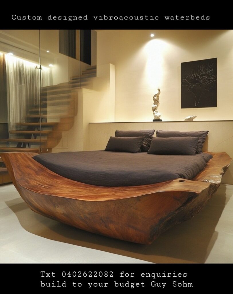 Made made waterbeds that vibrate your choice of music or frequency