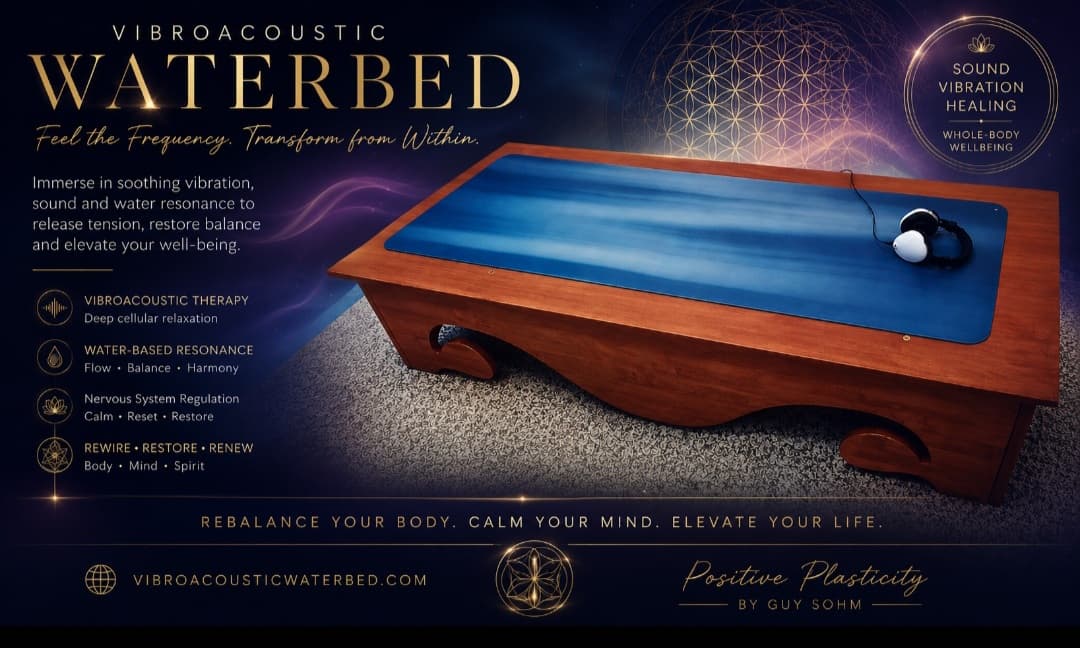 Custom sonic sound & frequency water beds which vibrate. Vibroacoustic waterbeds available for sale in Australia